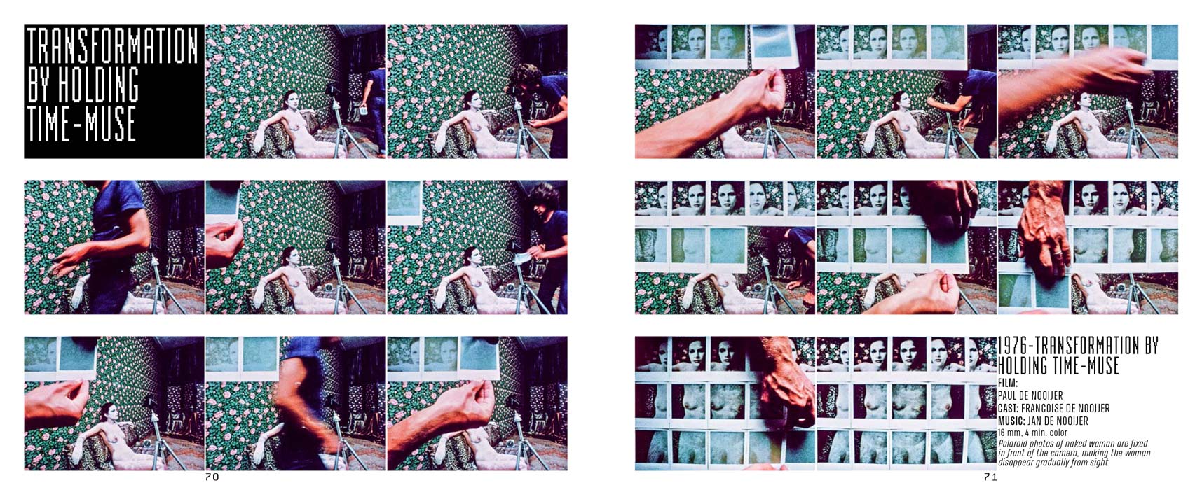  Paul de Nooijer – Transformation by Holding Time (Artist - Model), 1976